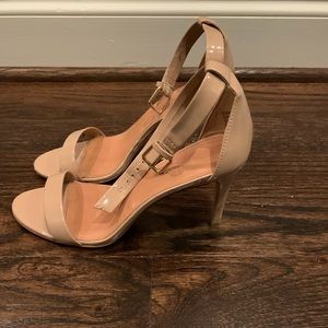 Jcrew tan patent sandals
